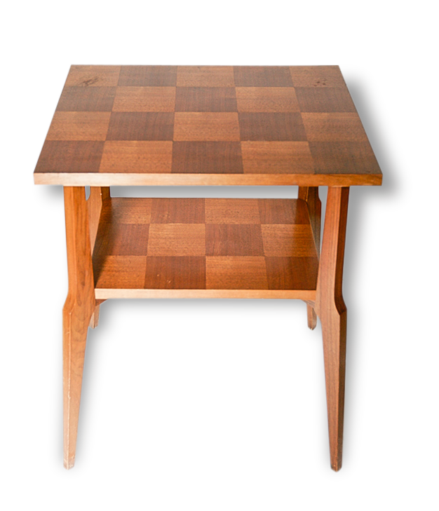 Table d'appoint vintage à double plateau