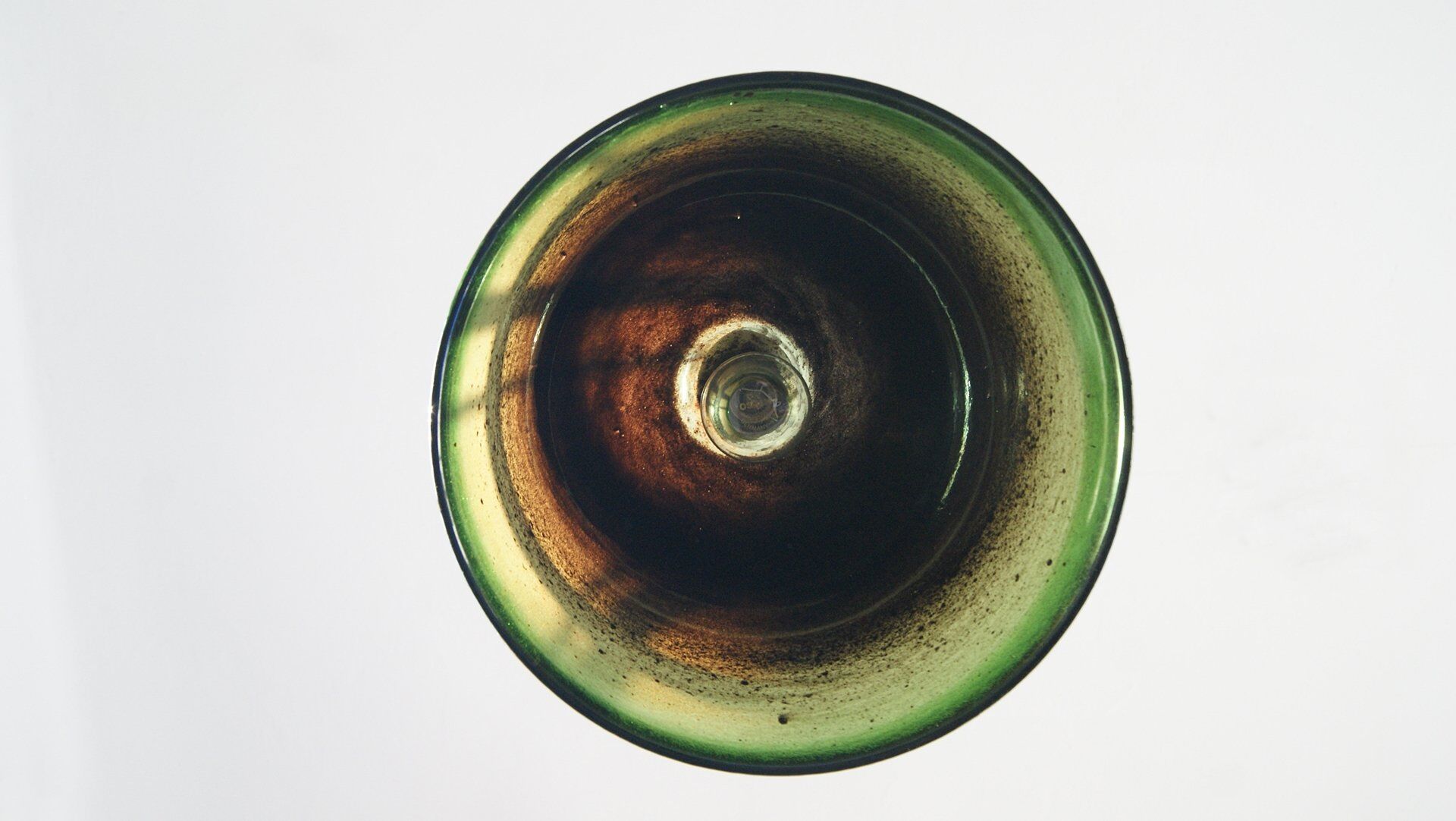 Suspension en verre vert du milieu du siècle de Peill & Putzler, années 1970