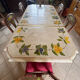 Table de cuisine en pierre de lave émaillée