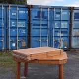 Solid wood art deco table, with extensions