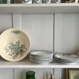 Two-body sideboard, bookcase, dresser in restored solid oak