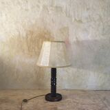 Lampe en bois tourné