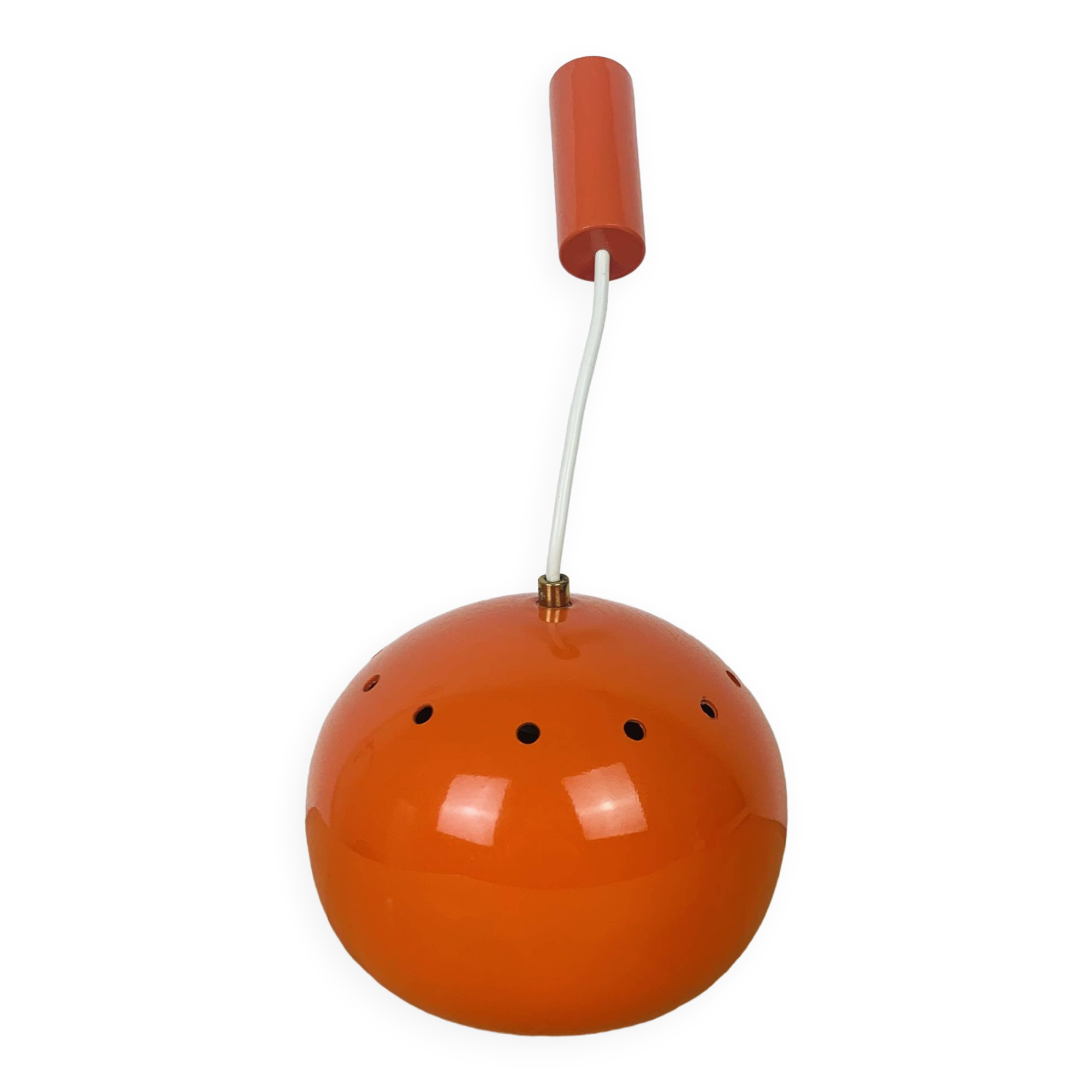 Suspension boule orange space age 70's