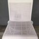 White woven resin garden chair