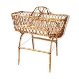 Rattan basket on foot 60 years