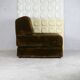 Foam and velvet heater "amber", convertible, France, circa 1970.