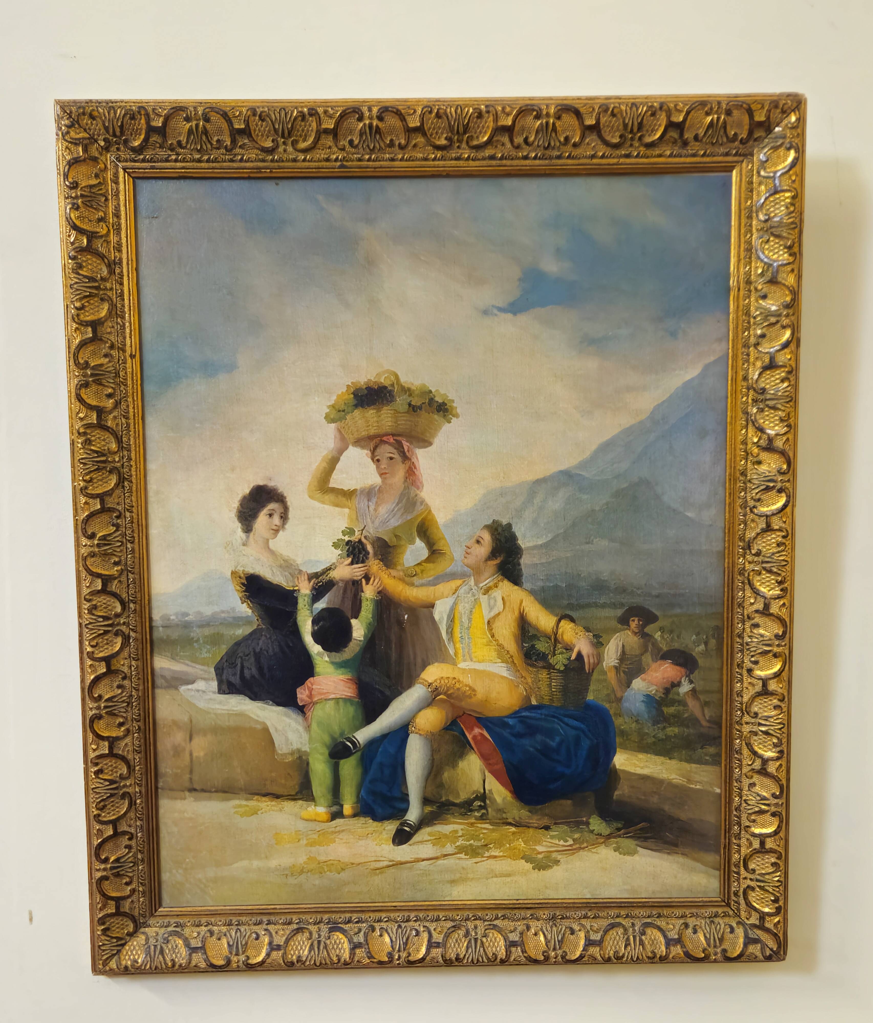 Gallant Scene in the Taste of the 18th Century – Oil on Panel - Italian School