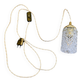 Baladeuse en verre taillé des années 60 - Lumière d'appoint (2 disponibles)