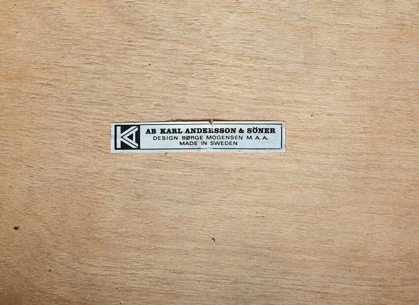 Oresund extandable dining table by Borge Mogensen for Karl Andersson & Soner 1955