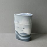 Virebent porcelain vase, Claire Debril reed model