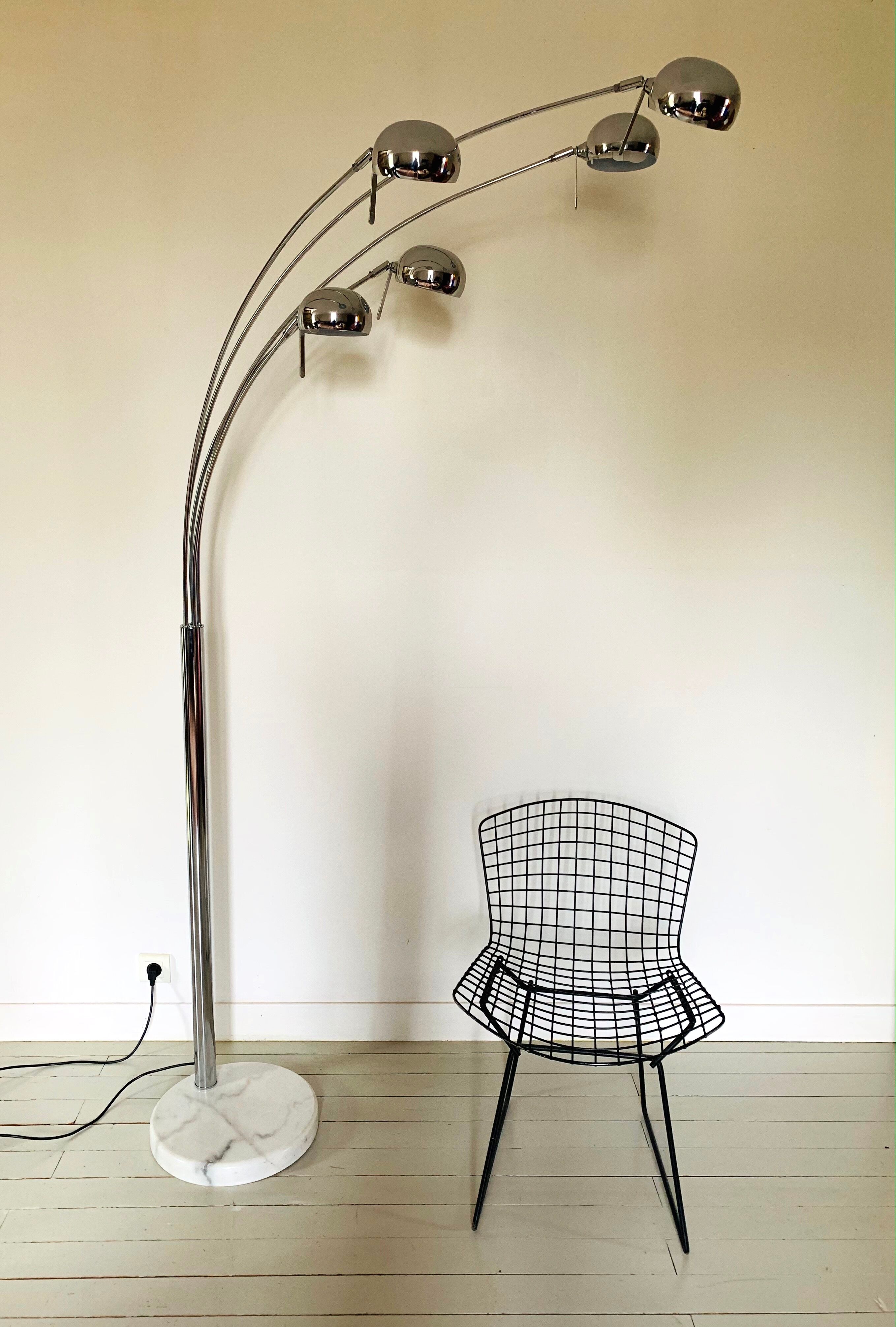 5-branched thrush floor lamp