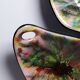 Pair of multicoloured glazed ceramic studio dishes, vintage 1960s.