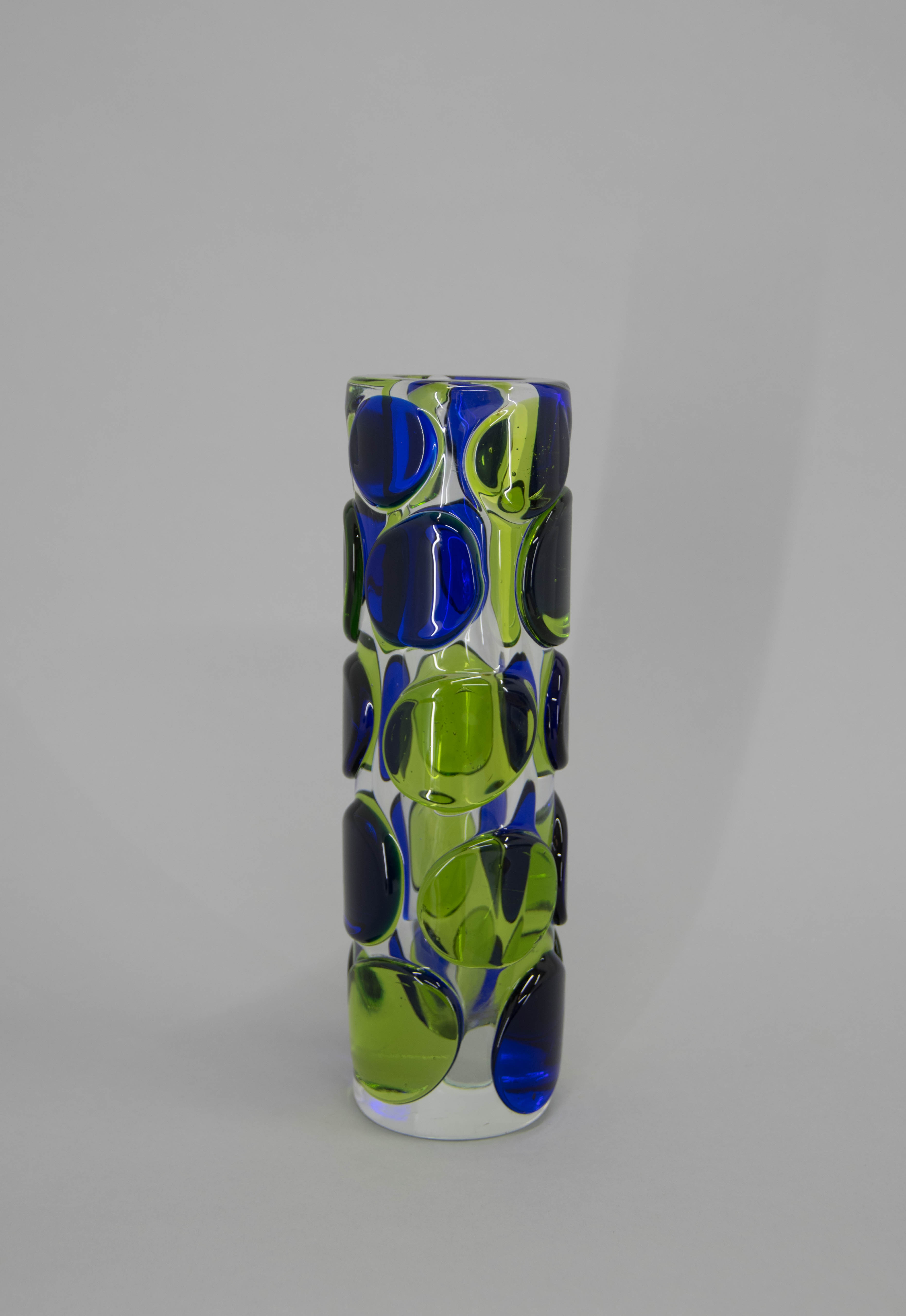 Art Glass Vase by Jaroslav Svoboda, circa 1980