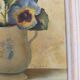Toile nature morte de F Villeneuve