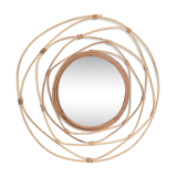 Miroir en rotin naturel 60cm