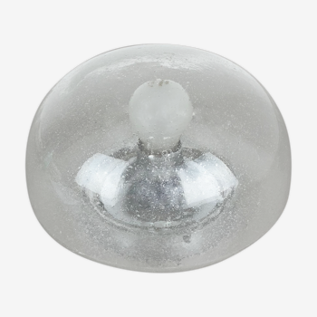 Cone Ice Glass Bubble Wall Light Made by Hillebrand Leuchten, Germany