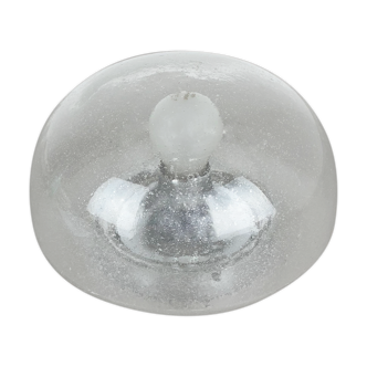 Cone Ice Glass Bubble Wall Light Made by Hillebrand Leuchten, Germany