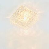 Lustre en verre bulle de style mid-century par Helena Tynell pour Limburg, années 1970.