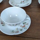 Service à café 12 pièces en porcelaine de Sologne France