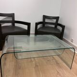 Table basse en verre