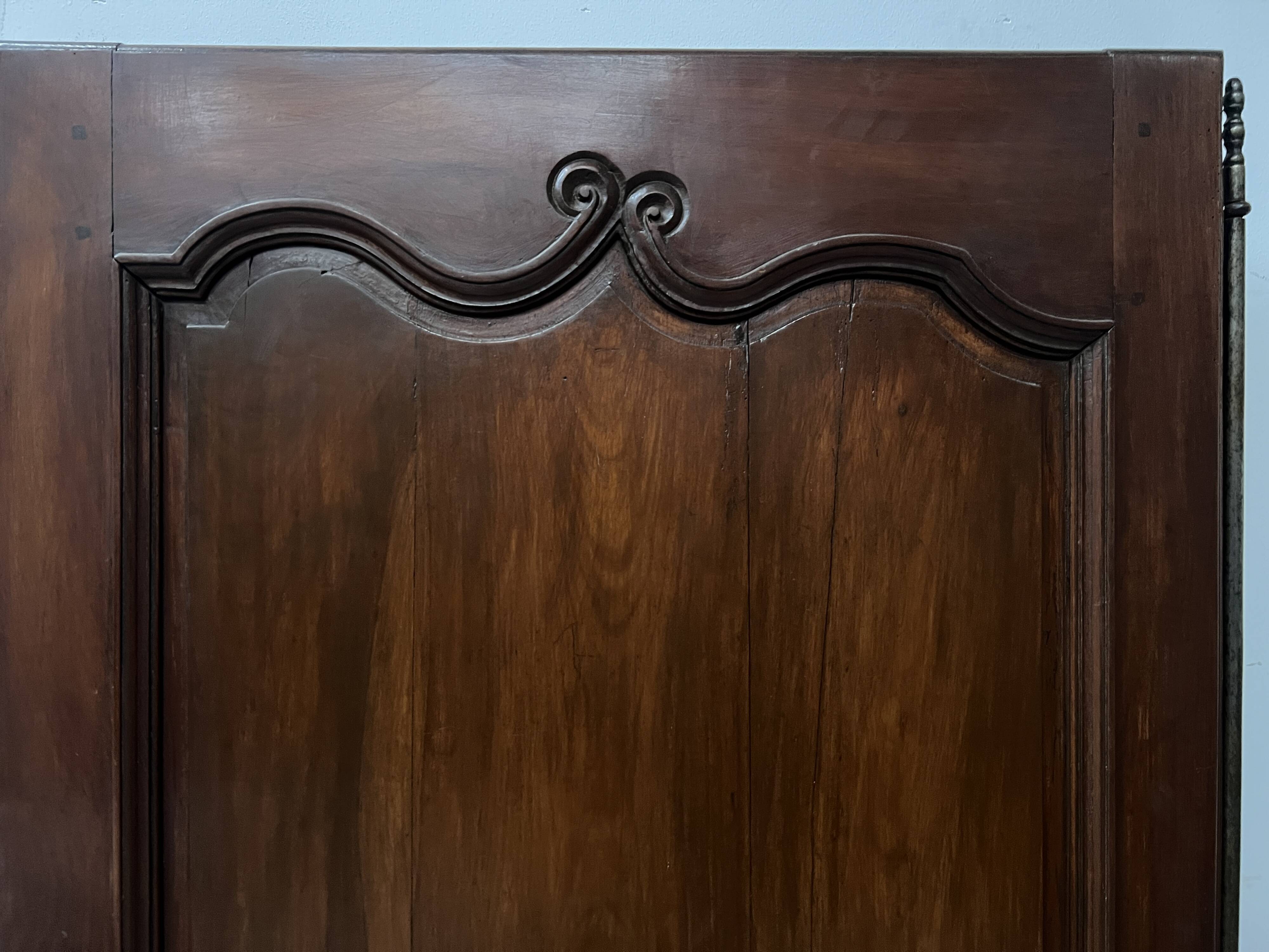 18th century solid cherry wood cupboard door