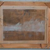 Scandinavian modern painting, 1929, Oil on board.