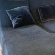 High-end black fabric sofa Confluence Ligne Roset