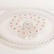 Vintage transparent decorative plate with flowers, Italy, 1960s