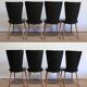 Suite de 8 chaises baumann, modèle « essor »  – années 1960