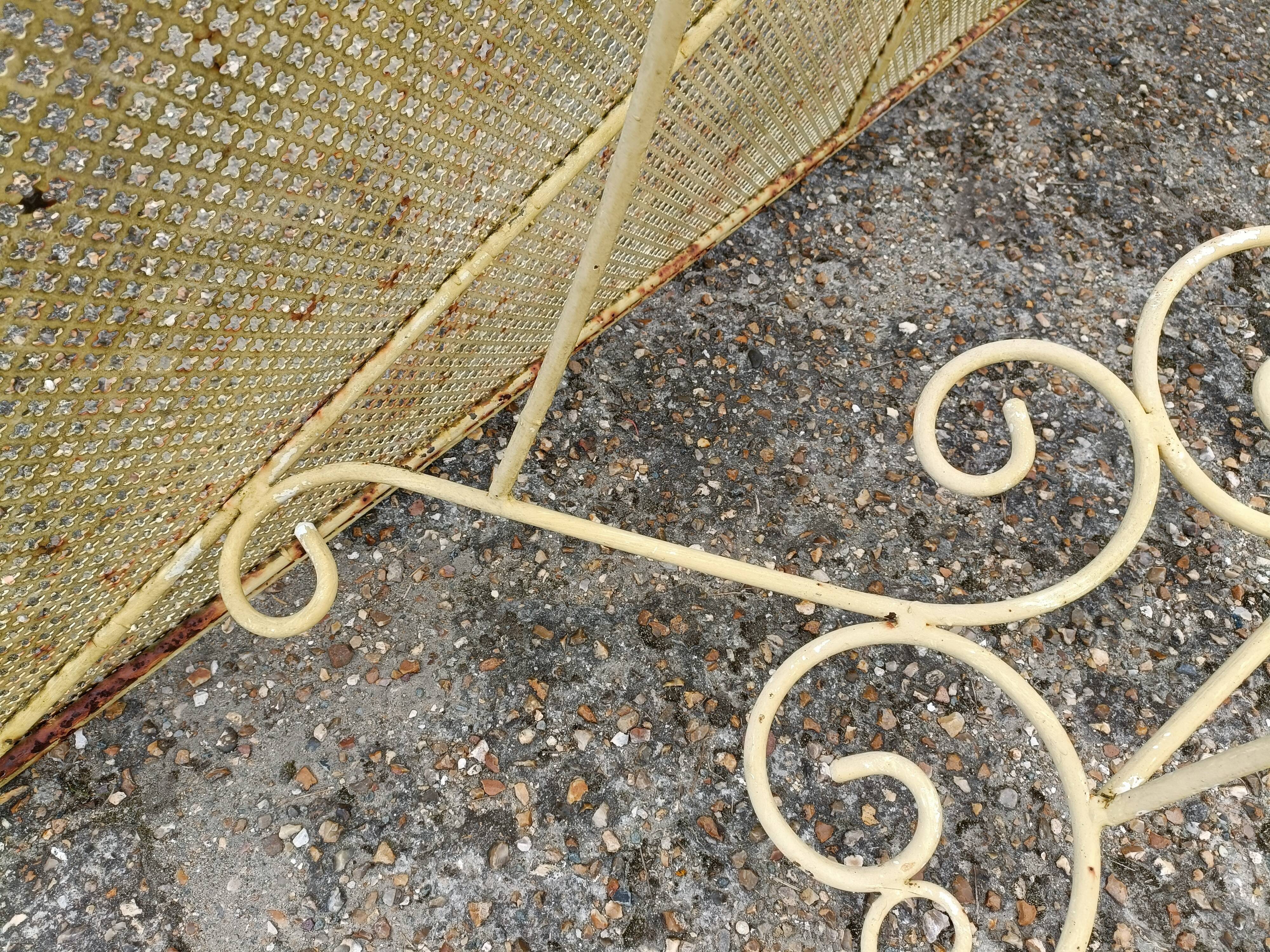 Wrought iron garden table full old garden furniture
