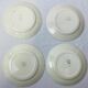 4 assiettes vintage fleurs rose rouge HBCM