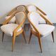 Suite de 4 chaises de Charles Ramos 1950