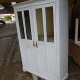 Old white patina workshop cabinet