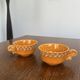 Pair of vintage ceramic mugs Missy Annecy