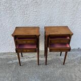 Pair of Louis XVI style bedside tables