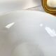 Saladier porcelaine vintage fleuri blanche verte SALINS 66 de 1950s