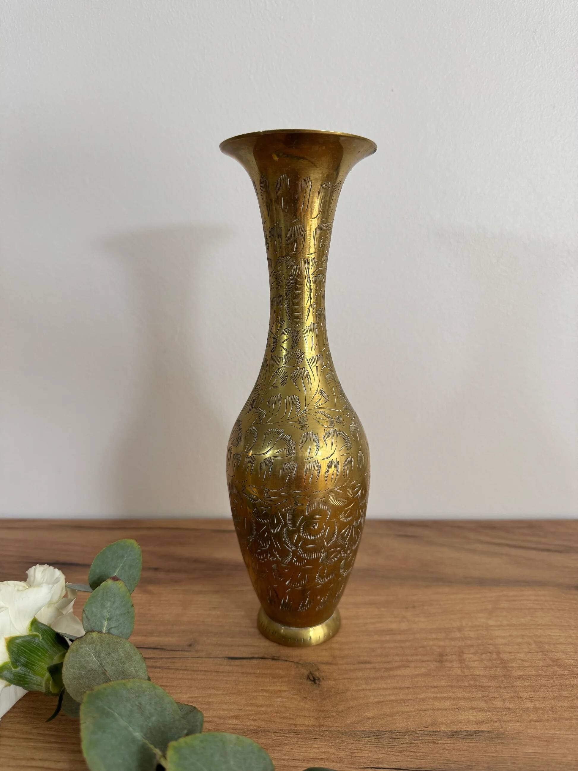 Vintage brass vase