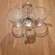 4 transparent glass coffee cups