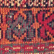Old Moroccan carpet, made of natural wool and handwoven.