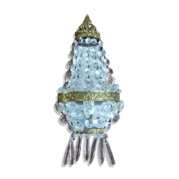 Hot air balloon wall light with tassels