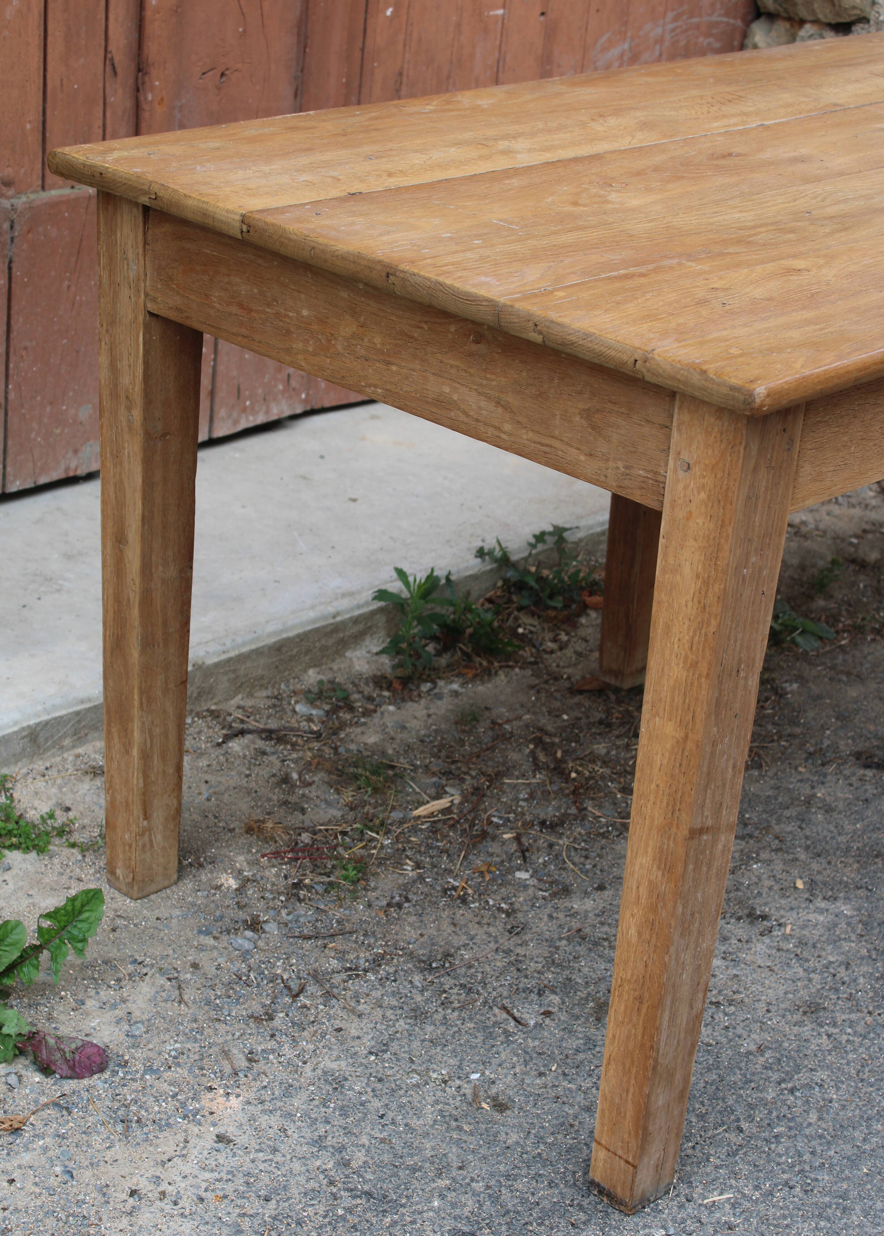 Table de ferme en chêne pour 6 personnes