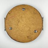 Vintage metal tray with mirror, Italy, 1970s