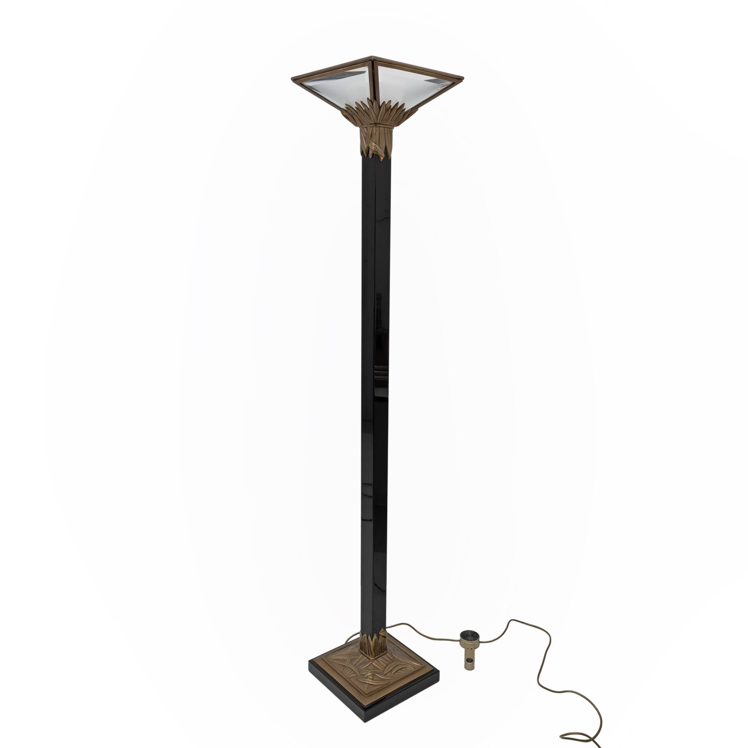 Gianfranco Frattini Art Deco Style Italian Floor Lamp by Relco Milano, 1970