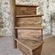 Segment of a spiral staircase in solid oak, early 19th century.