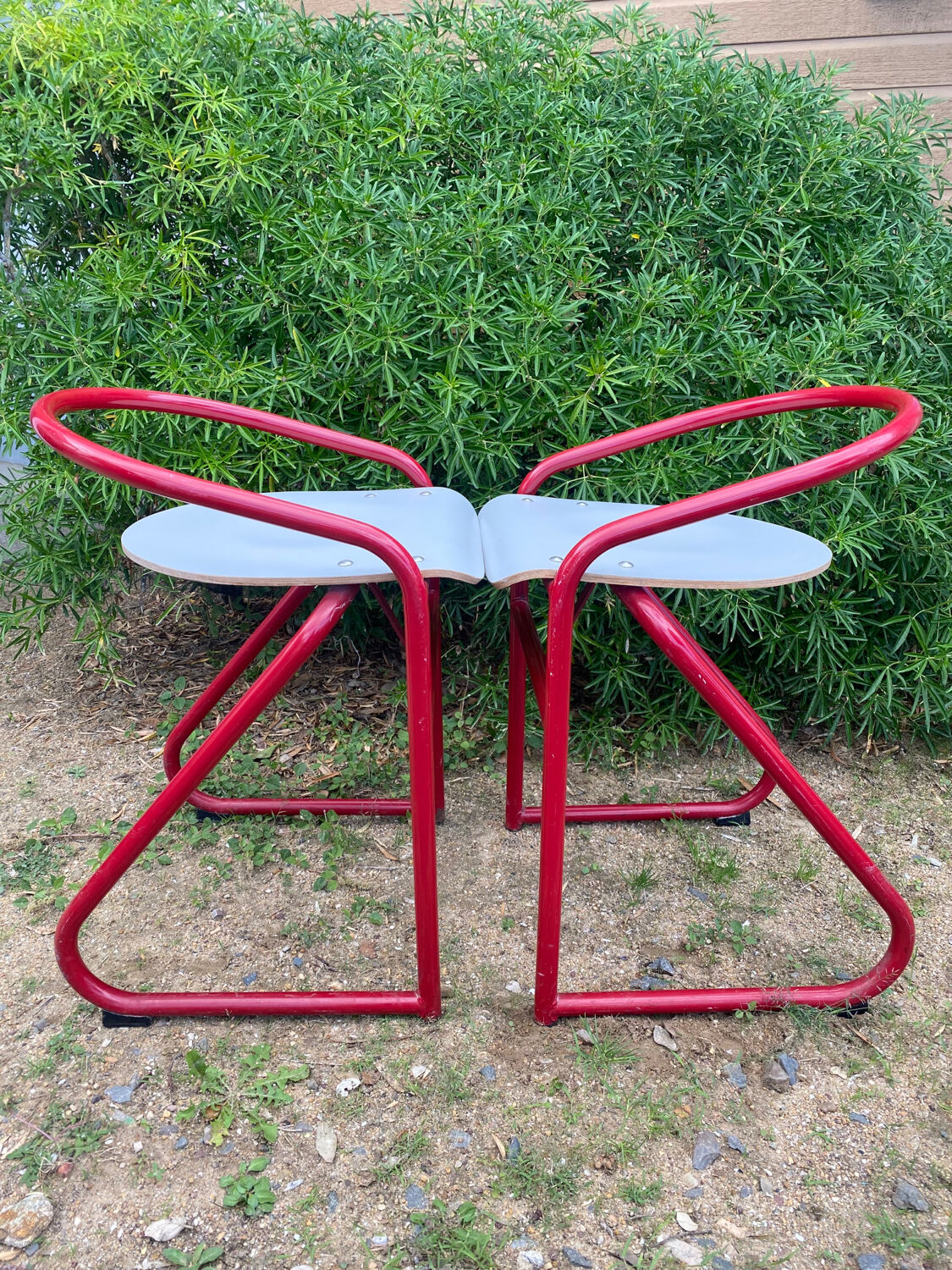 Pair of Samo 80's high stool lab chairs