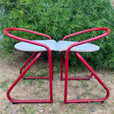 Pair of Samo 80's high stool lab chairs