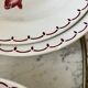 Set of 6 hollow plates Badonviller with flowers 30s