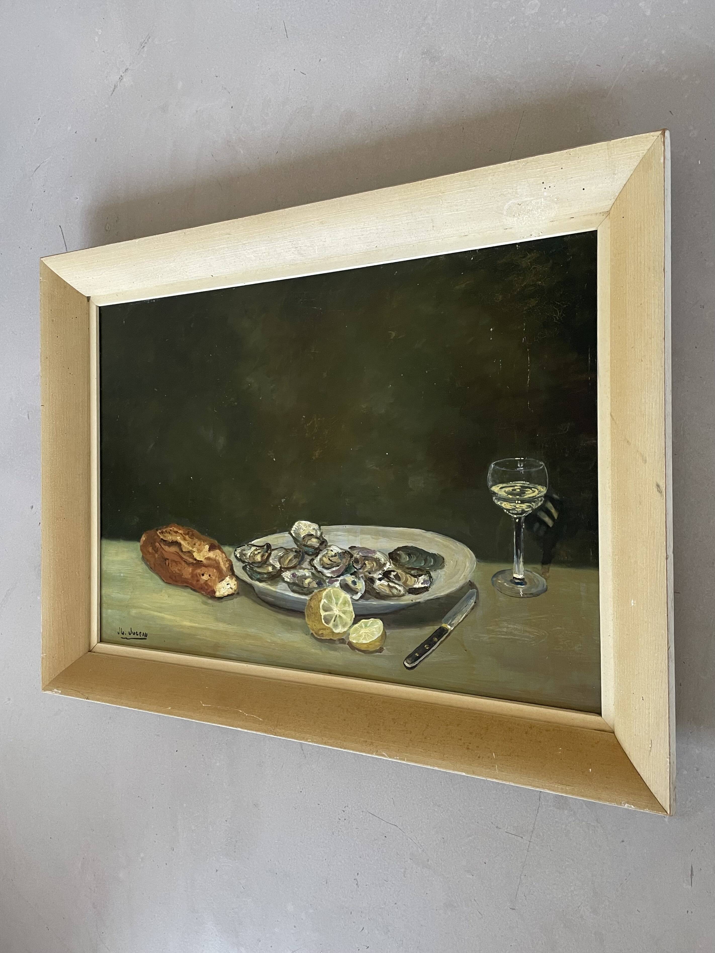 Still life, oil on panel signed