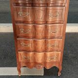 Small oak cabinet with 5 drawers