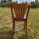 Set of 41 bistro chairs seated red skaï